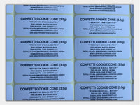 Confetti Cookie Cone Sprinklez Mylar Bag 3.5 Grams (Label & Authenticity Stickers Included)